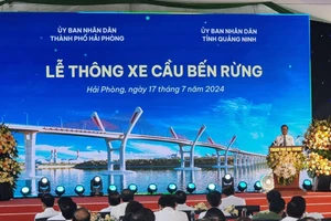 Lễ thông xe cầu Bến Rừng chiều 17/7.