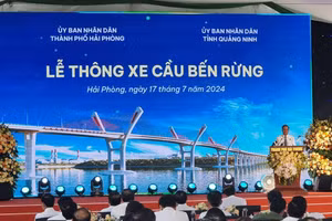 Lễ thông xe cầu Bến Rừng chiều 17/7.