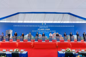 Nghi thức khởi công Tổ hợp giáo dục FPT Hải Phòng. 