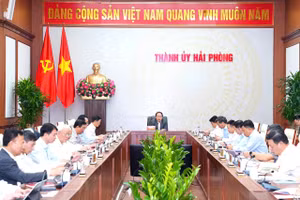 Ban chỉ đạo của Thành uỷ về công tác bầu cử đại biểu Quốc hội khoá XVI và đại biểu HĐND các cấp nhiệm kỳ 2026-2031 TP Hải Phòng họp lần thứ nhất.