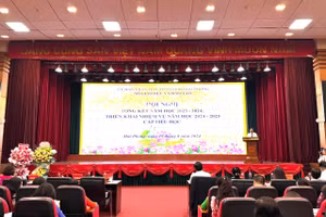 Hội nghị tổng kết năm học với Giáo dục Tiểu học thành phố Hải Phòng.