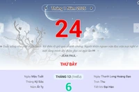Lịch âm 24/1 - Xem lịch âm ngày 24/1/2026