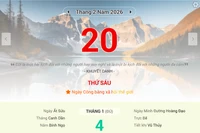 Lịch âm 20/2 - Xem lịch âm ngày 20/2