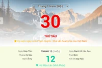 Lịch âm 30/1 - Xem lịch âm ngày 30/1/2026