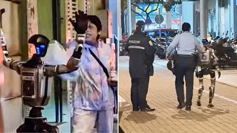 Robot bị cảnh sát đưa đi!