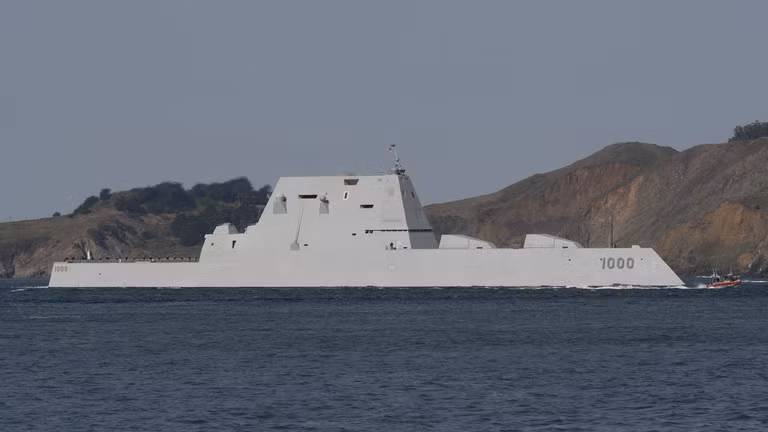 Tàu khu trục tàng hình USS Zumwalt.
