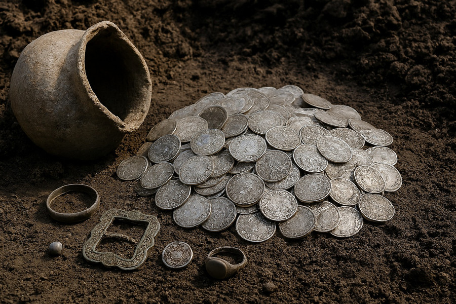 Kho báu thế kỷ 17 bất ngờ lộ diện dưới cánh đồng, hé lộ câu chuyện bí ẩn