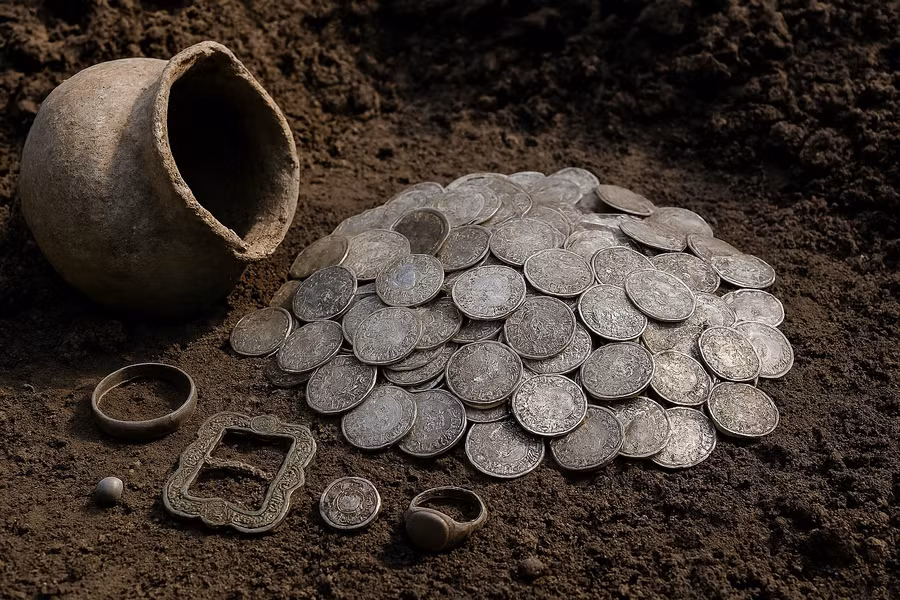 Kho báu thế kỷ 17 bất ngờ lộ diện dưới cánh đồng, hé lộ câu chuyện bí ẩn