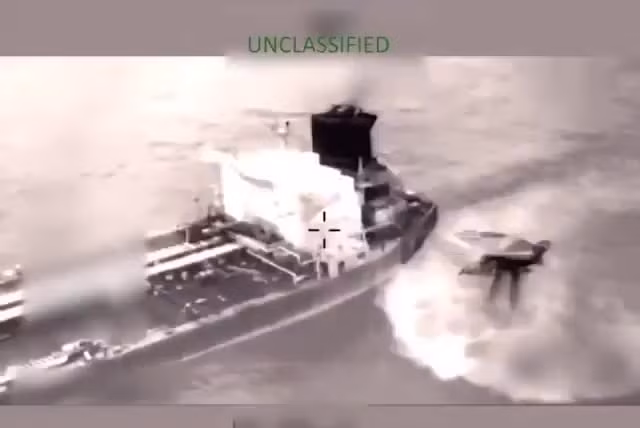 Mỹ công bố video bắt giữ tàu Olina trên biển Caribe