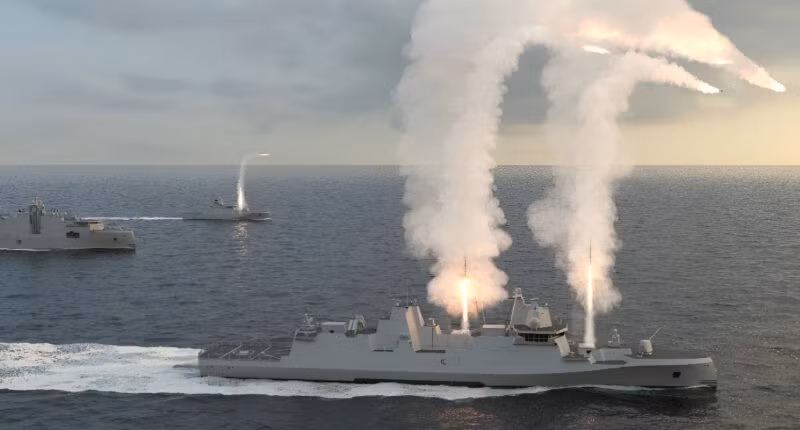 Tập đoàn quốc phòng Rheinmetall của Đức giới thiệu mẫu khinh hạm mang tên GMF 140.