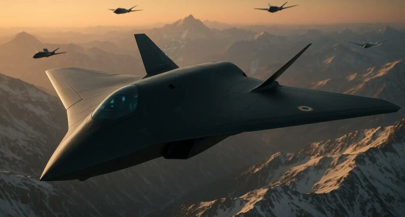 Mẫu tiêm kích thế hệ sáu không đuôi mới. 