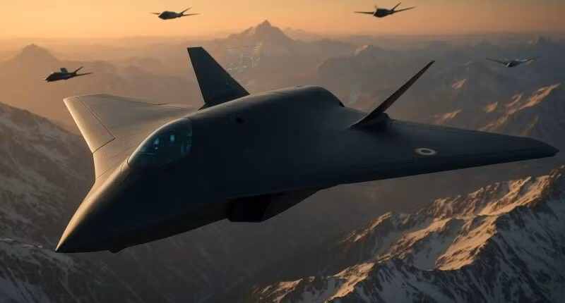 Mẫu tiêm kích thế hệ sáu không đuôi mới. 