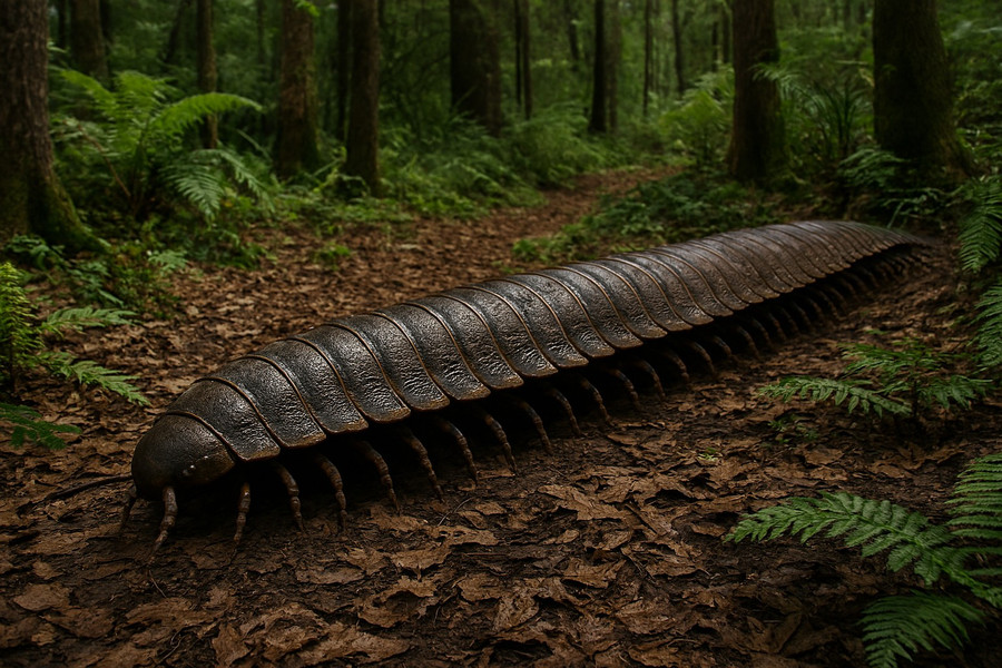 Cuốn chiếu khổng lồ dài hơn người từng thống trị rừng cổ