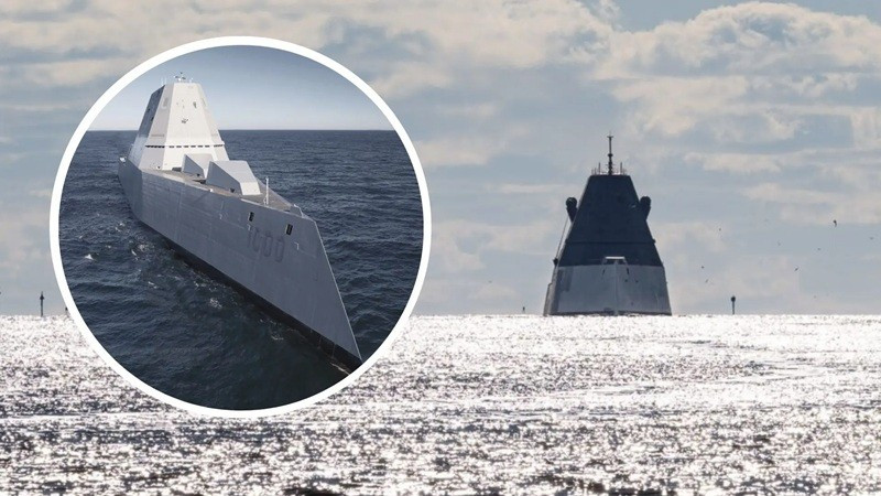 Chiến hạm 15.000 tấn tàng hình lần đầu ra khơi 'thử lửa'