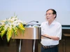 GS.TS. Nguyễn Văn Khang phát biểu tại Lễ Tổng kết và ra mắt Tập san số 1 của Viện Nghiên cứu Ứng dụng Ngôn ngữ Bác Nhã