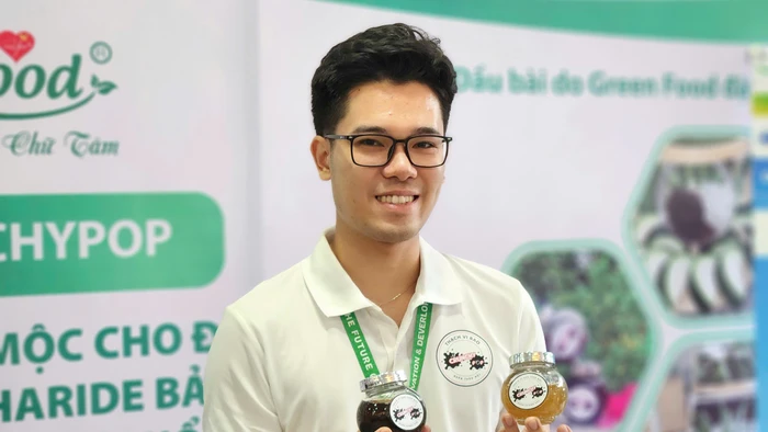 Sinh viên Nguyễn Hoàng Anh, Trường Đại học Nông Lâm Thái Nguyên tham gia cuộc thi Food Innovation and Development 2025.