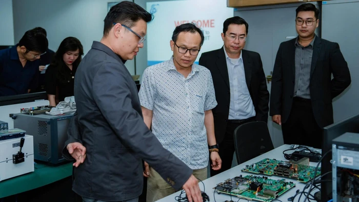 Phòng thí nghiệm bán dẫn tại Trường Đại học Công nghệ Thông tin, Đại học Quốc gia TPHCM. Ảnh: NTCC