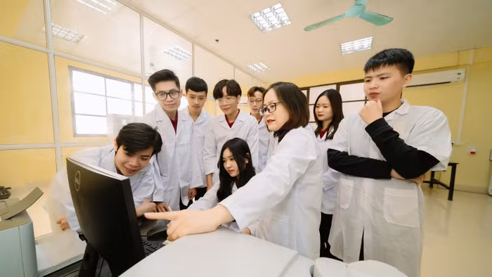 Giờ học tại Trường Đại học Thủy lợi. Ảnh: NTCC