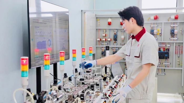 Sinh viên Trường Cao đẳng Công nghệ cao Hà Nội. Ảnh: NTCC