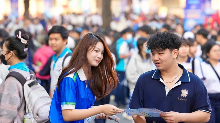 Học sinh tham dự chương trình Tư vấn mùa thi 2026 tại Trường ĐH Đồng Nai, ngày 24/1. Ảnh minh họa: INT