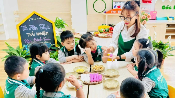 Trường Mầm non Thế giới nhỏ xinh (phường Lê Chân, Hải Phòng). Ảnh: NTCC