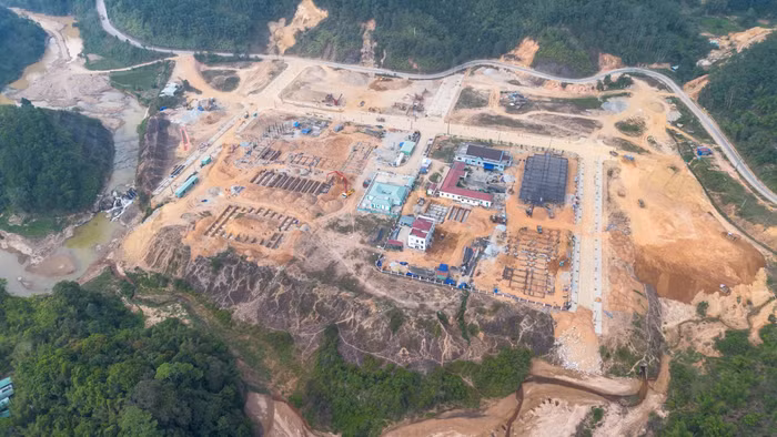 Công trình trường phổ thông nội trú liên cấp tại xã Tây Giang.