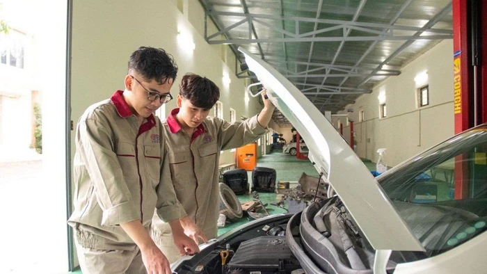 Sinh viên Trường Cao đẳng Công nghệ cao Hà Nội. Ảnh: NTCC