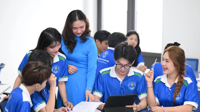 Sinh viên Trường Đại học Văn Hiến trong giờ học. Ảnh: VHU