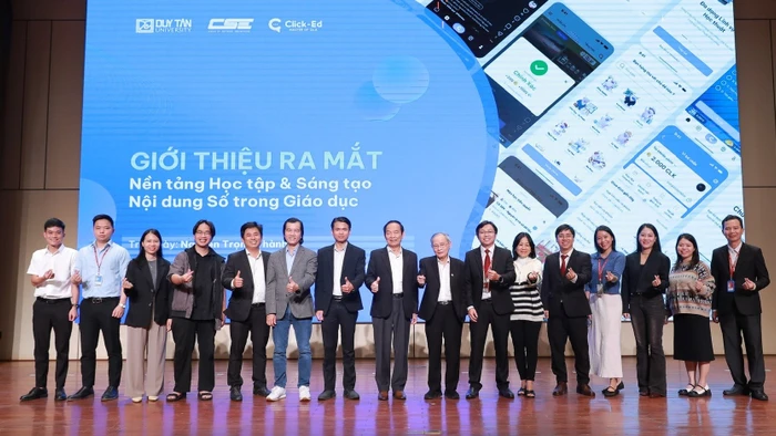 Trường Khoa học máy tính và Trí tuệ nhân tại – Đại học Duy Tân ra mắt nền tảng Học tập và sáng tạo Nội dung số. Ảnh: NTCC