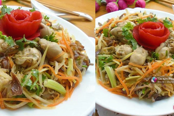 Hàu xào rau củ vừa ngon lại bổ dưỡng