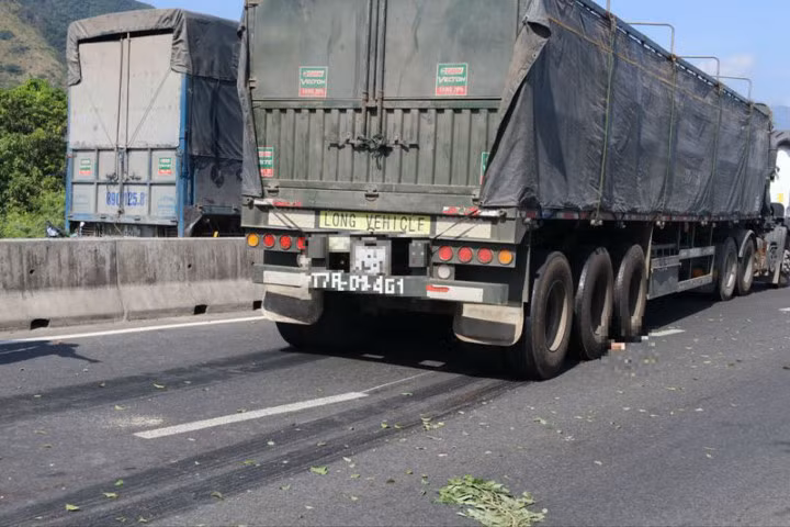 Hiện trường vụ tai nạn.