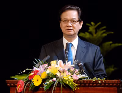 Thủ tướng Nguyễn Tấn Dũng phát biểu tại buổi lễ - Ảnh Chinhphu.vn