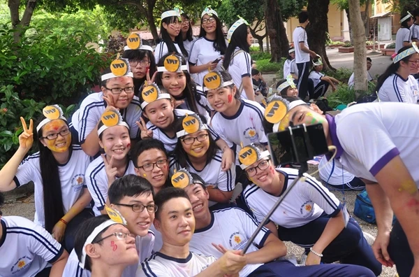 Teen THPT Nguyễn Thị Minh Khai TPHCM. Ảnh: Fanpage Đoàn trường THPT Nguyễn Thị Minh Khai.
