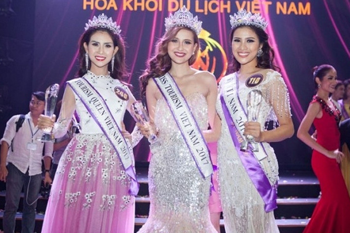 3 ngôi vị cao nhất của Hoa khôi Du lịch Việt Nam 2017.