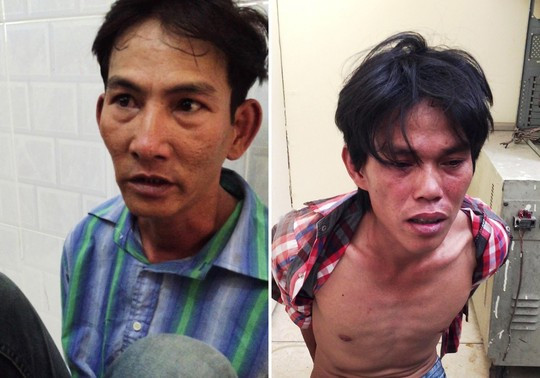  Phong (áo sọc xanh) và Hà 