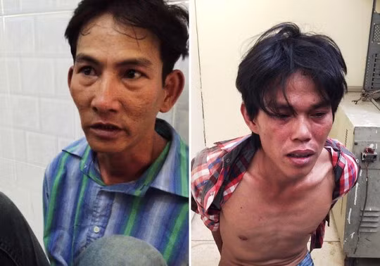  Phong (áo sọc xanh) và Hà 