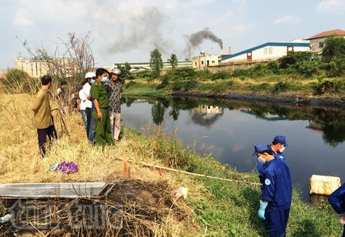 Nơi phát hiện thi thể người đàn ông.