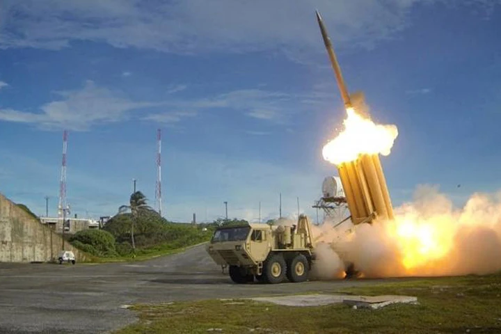 Một cuộc thử nghiệm hệ thống đánh chặn tên lửa THAAD do Bộ Quốc phòng Mỹ thực hiện. Ảnh: Bộ Quốc phòng Mỹ/Reuters.