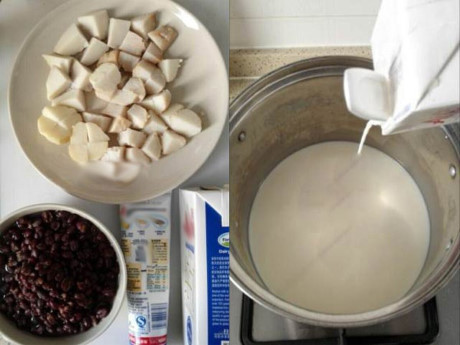 Chè khoai môn đậu đỏ nóng hổi ăn ngày đông lạnh giá - Ảnh 3 Che khoai mon dau do nong hoi an ngay dong lanh gia - Anh 3