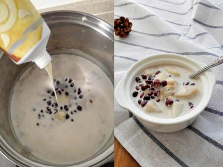 Chè khoai môn đậu đỏ nóng hổi ăn ngày đông lạnh giá - Ảnh 5 Che khoai mon dau do nong hoi an ngay dong lanh gia - Anh 5