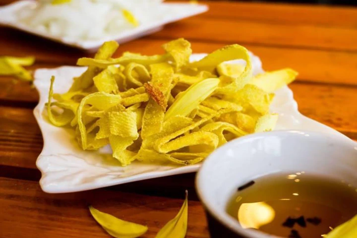 Mứt dừa thành phẩm.