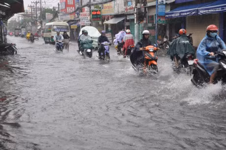 Mua tam ta, nhieu noi o Sai Gon duoc 