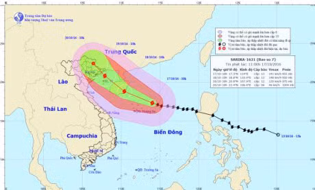 Tin moi nhat con bao so 7: Dem nay, Vinh Bac Bo gio giat cap 9 - Anh 1