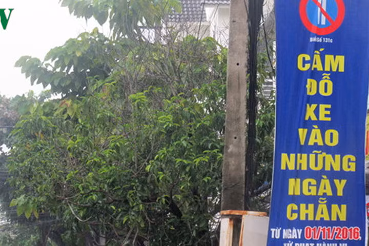 Giao thông Đà Nẵng giảm ùn tắc nhờ cấm đỗ xe ngày chẵn, ngày lẻ