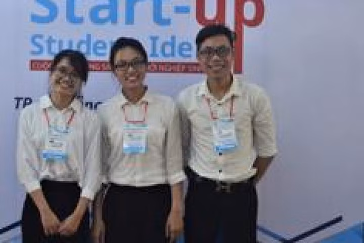 Hình ảnh của các bạn tại cuộc thi khởi nghiệp cho sinh viên vòng chung kết miền Trung. Ảnh: NVCC