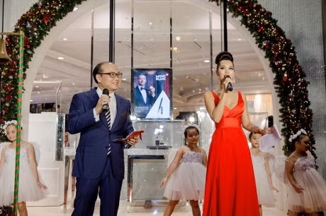 Sieu mau Ha Anh tat bat chay show truoc le Giang Sinh - Anh 2