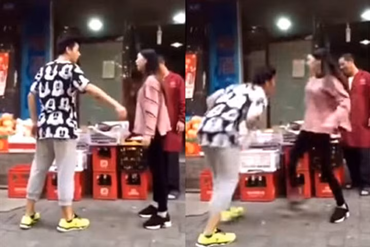 Đạp vào “chỗ hiểm” của bạn trai không thương tiếc vì bị từ chối mua... hoa quả