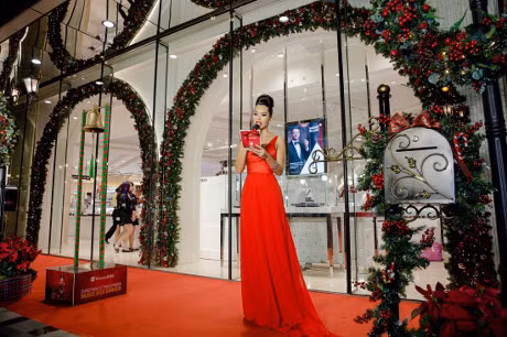 Sieu mau Ha Anh tat bat chay show truoc le Giang Sinh - Anh 5