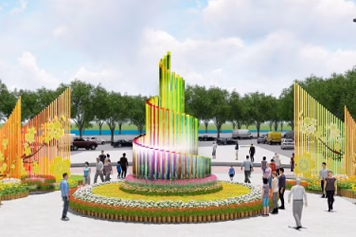 Cận cảnh đường hoa Nguyễn Huệ trước ngày khai mạc