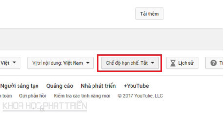 Hướng dẫn kích hoạt chế độ hạn chế video trên Youtube - Ảnh 1 Huong dan kich hoat che do han che video tren Youtube - Anh 1